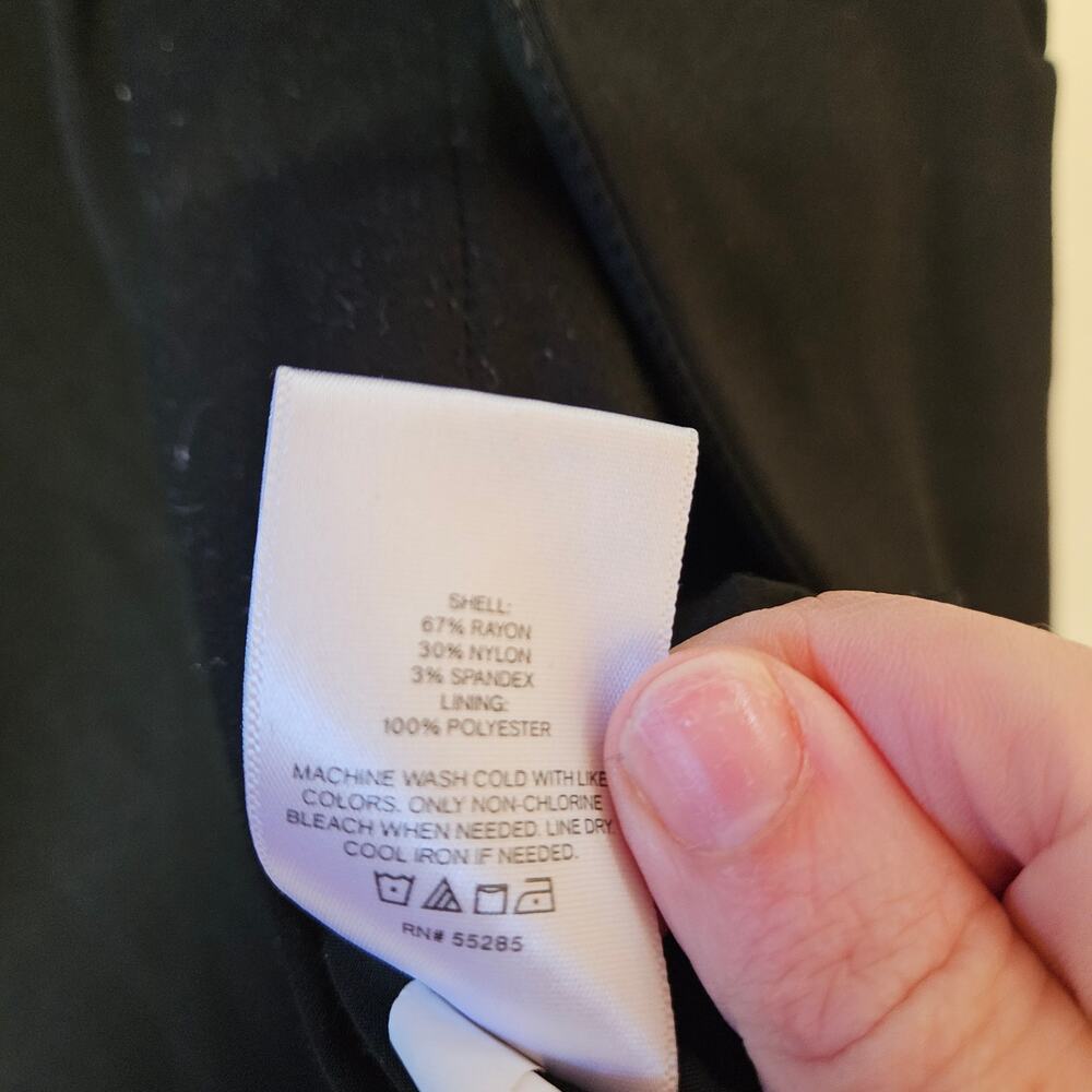 Express‎ Columnist Black Blazer Size L Women's One Button Career Office - Picture 6 of 12